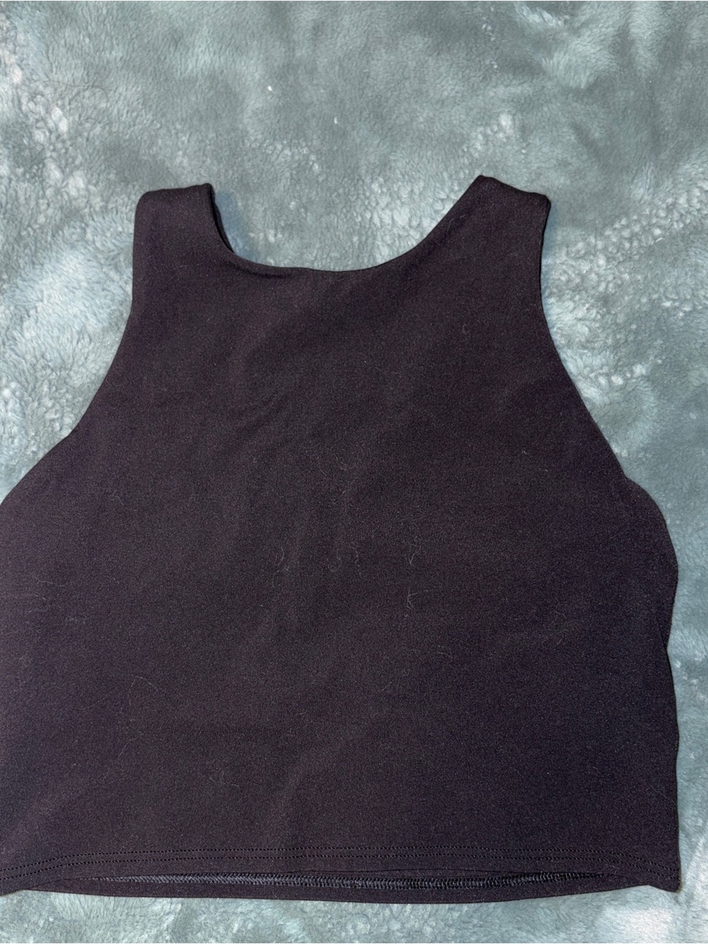 Athleta Black Cropped Tank Top